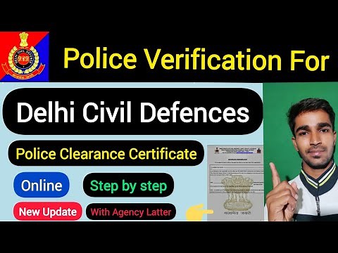 pcc online kaise kare | police verification for civil defence delhi | pcc for civil defence | pcc