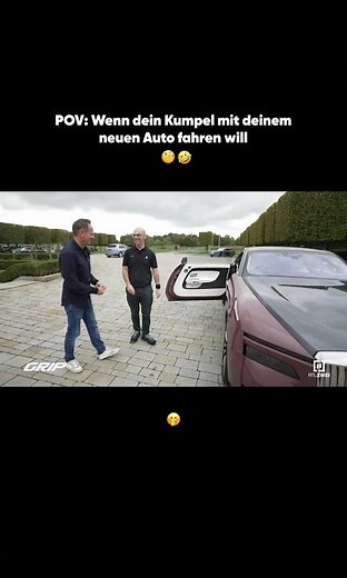 Nur SO steigt man in einen neuen Rolls Royce ein ☝️| GRIP #shorts #throwback #670