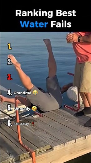 Ranking Best Water Fails 💦😂 #funny #hilariousfails