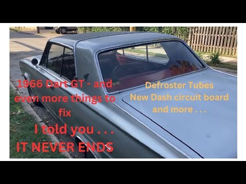1966 Dodge Dart GT Barn Find: This time: Defrost hoses, new instrument panel circuit board & more.