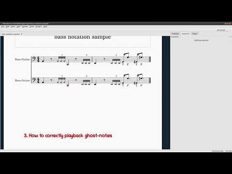 1 || Bass Notation in MuseScore: how to write and play back slap, pop and dead notes