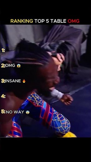 Ranking Top 5 Insane WWE Table Breaks! 😱