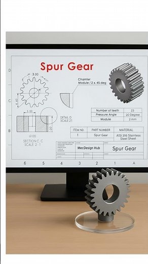 #Fusion360 #SpurGear #CADTutorial #3DModeling #GearDesign #cad #Fusion360Tutorial #solidworks2026