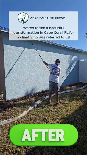 Exterior House Painting Transformation | Cape Coral FL | Apex Painting Group