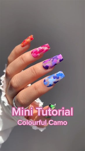 Colourful Camo Nail Tutorial