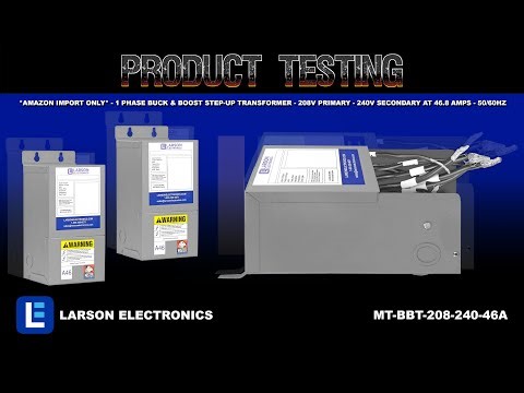 *Amazon Import Only* - 1 Phase Buck & Boost Step-Up Transformer - 208V Primary - 240V Secondary