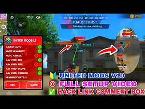 United Mods New Version ⚡United Mods Hack🔥|| Free Fire Mod Menu || Ob50 Update Mod Menu Hack 🔰