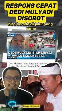 Dedi Mulyadi's Quick Response Provides Rp 50 Million in Compensation, KRL vs Argo Bromo