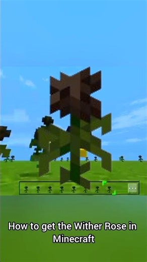 How to get a wither rose in minecraft #shorts