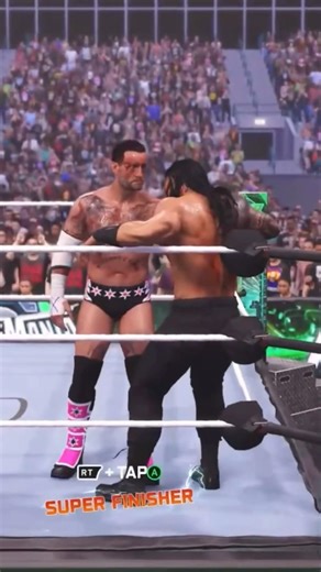 CM punk Super finisher #wwe #wwe2k25 #cmpunk #romanreings ‪@WWE‬ ‪@WWEGames‬