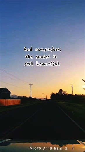 The world is still beautiful.