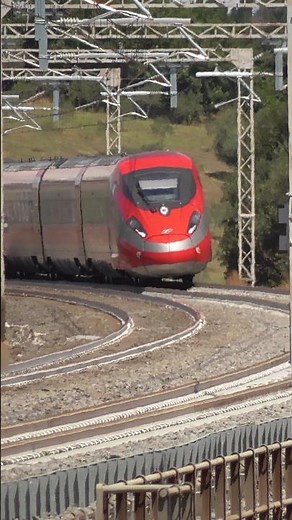 Train in Italy - Frecciarossa 1000 High speed train at 250 Km/h