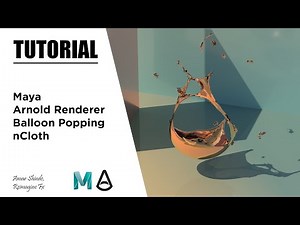 Balloon Popping In Maya And Arnold Renderer - Tutorial