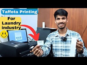 Taffeta Printing For Laundry industry with TSC TE 210 Barcode Printer |