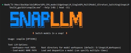SnapLLM -- Multi-Model & Multi-Modal Serving Engine -- Ultra-Fast Switch between Models