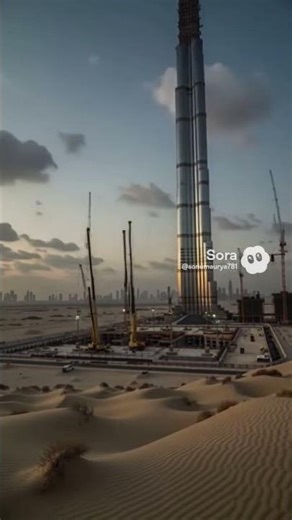 burj khalifa construction time lapse#viralreel #shortvideo #burjkhalifa #dubai