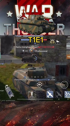 Tank T1E1 #wtm #warthundermobile #gameplay