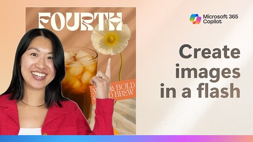 Microsoft 365 Copilot アプリを使用して AI によって生成されたイメージを作成する