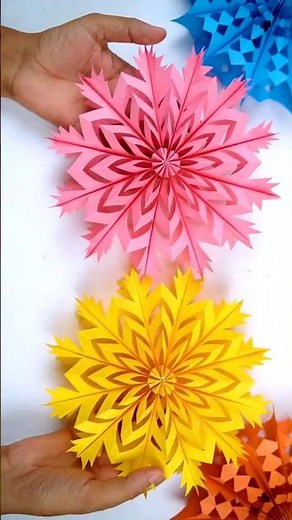 🎅 Paper Snowflake Magic | 3D Craft in Minutes ✂️