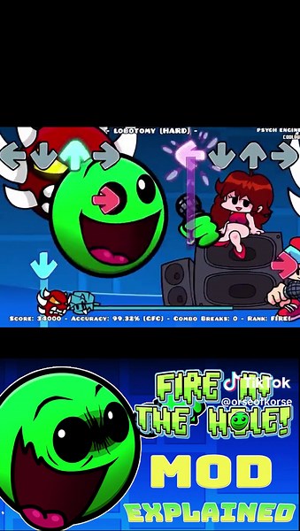 Fire In The Hole Lobotomy Geometry Dash 2 2 mod explained tiktok