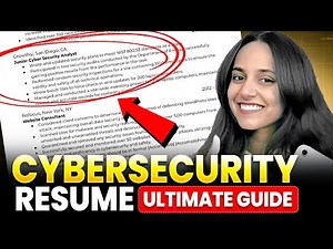 Cybersecurity Freshers CV Workshop - Build a Job-Ready Cybersecurity Resume From Scratch!