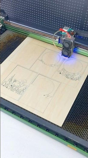Laser Cutting A Multi-Layer Sunset Scene with NEJE Laser Cutter