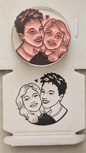 Custom Rubber Stamps and Stationery on Instagram: "A very cute couples Stamp arriving in time for Valentine's Day 💌 What would you use your rubber stamp on? Personally, I used mine to stamp my thank you cards after our wedding. If you have a more formal invitation, a thank you card is the perfect place to have fun and show your creative side. Tools I use: - Speedball Speedy Carve Rubber - Speedball Lino Tool - Speedball tips 1, 2, & 4 - Tracing Paper - HB2 pencil - XActo Knife - Folding bone -