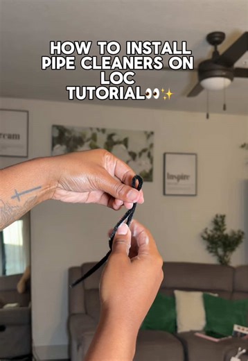 Easy Pipe Cleaner Curls Tutorial for Locs