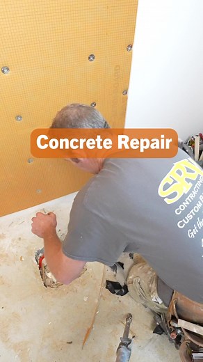 1.3K reactions · 14 shares | Concrete repair for a shower drain 朗 #diy #facebookreels #plumbing #bathroomremodelingteacher #homeimprovement #bathroomremodel | Bathroom Remodeling Teacher | Facebook