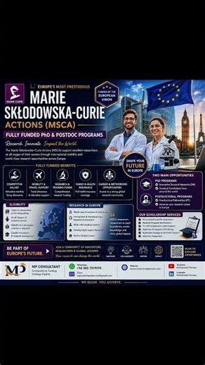 MSCA fully funded PhD & postdoc programs