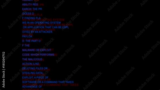 computer screen displaying lines of code and system status messages with a digital glow effect