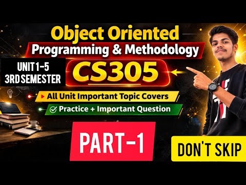 OOPM: 5 Years PYQ Analysis | Unit-Wise Most IMP Topics (Part-1) | RGPV & AKTU Exams