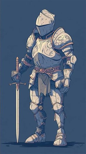 2D Hand-Drawn The Knight Armor | Video Game Character Showcase