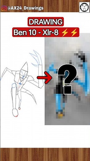 Drawing and Coloring: Ben 10 xlr8 Drawing #ben10 #ben10drawing