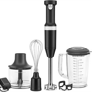 KitchenAid Cordless Variable Speed Hand Blender with Chopper and Whisk Attachment - KHBBV83