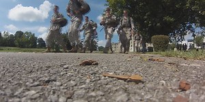 VMI cadets march to New Market in honor of their Civil War predecessors