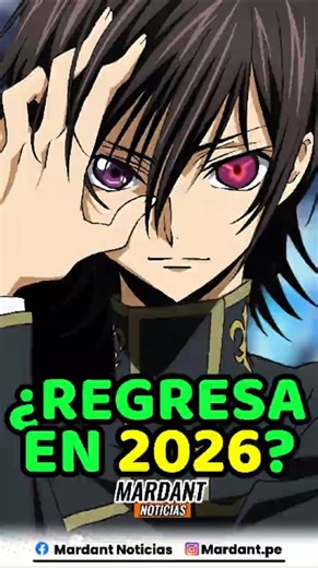 🔥 Code Geass REGRESA con un nuevo ANIME - ¿Veremos a Lelouch?