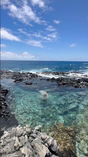 ハワイママの癒し時間☀️タイドプールでひと泳ぎ🌴#metime #ハワイ生活 #ハワイ在住 #momslife #tidepool