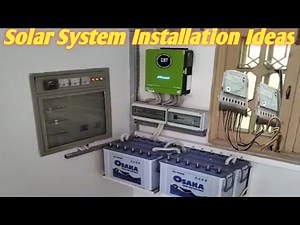 Best Solar System| Full Installation Soler Panel + Inverter + Battery Installation | Complete System
