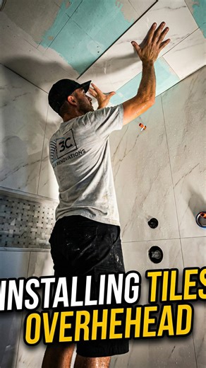How common is installing tiles on the ceiling