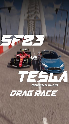 Formula Neon F1 | Tesla Beat F1 in Drag Race?  Stats Tesla Model S Plaid vs F1 SF-23  The clash of instant electric torque against high-speed F1... | Instagram
