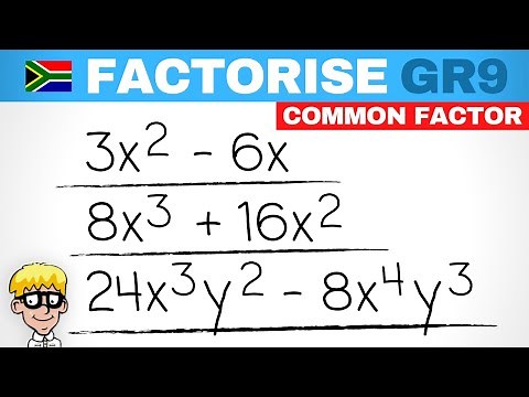 Gr 9 Factorisation: Common Factor Practice
