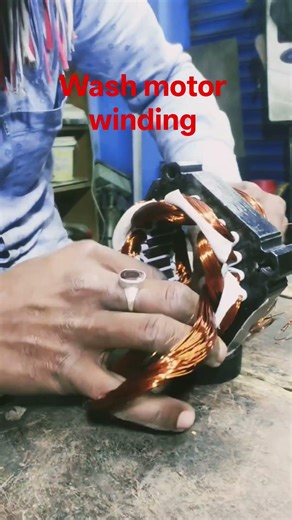 washing machine wash motor winding #winding #akhilesh #electrical #video