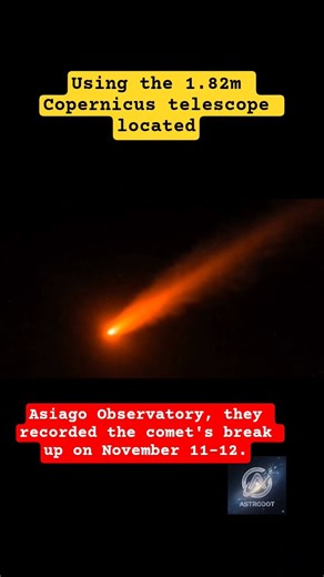 Italian Astronomers Capture Comet C/2025 K1 ATLAS Splitting Apart in Real Time