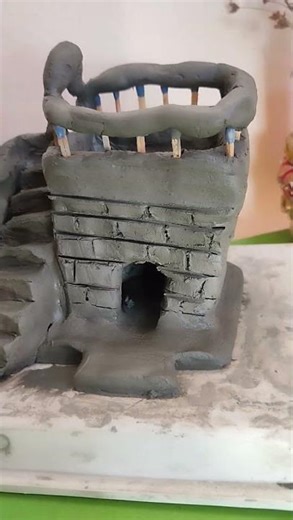 Mini clay house built immediately 🏤