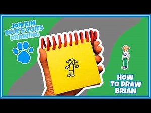 Jon Kim Blue's Clues Drawing - How to Draw Brian