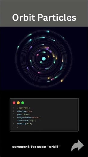 Orbit particles #codewithhunter #viral #coding #pythonprogramming
