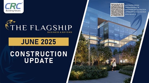 Latest construction update from The Flagship by CRC! 🏗 The Flagship by CRC, Noida’s commercial capital, is rising. From rooftop lounges to co-working pods and NCR’s 1st experiential retail, it’s all coming to life in the heart of Noida. 🏢✨ 🔗 Explore more: https://theflagship.in/ #CRC #CRCGroup #CRCTheFlagship #ConstructionUpdate #CRCBuildingValues | CRC GROUP