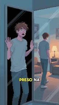 “O Reflexo Me Prendeu no Outro Lado”#terror #suspense #creepy #historiasdeterror #medo #mistério