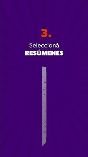 ¿Cómo ver y descargar tu resumen?